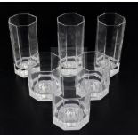 A part suite of Versace part frosted drinking glasses, comprising twelve whisky tumblers and
