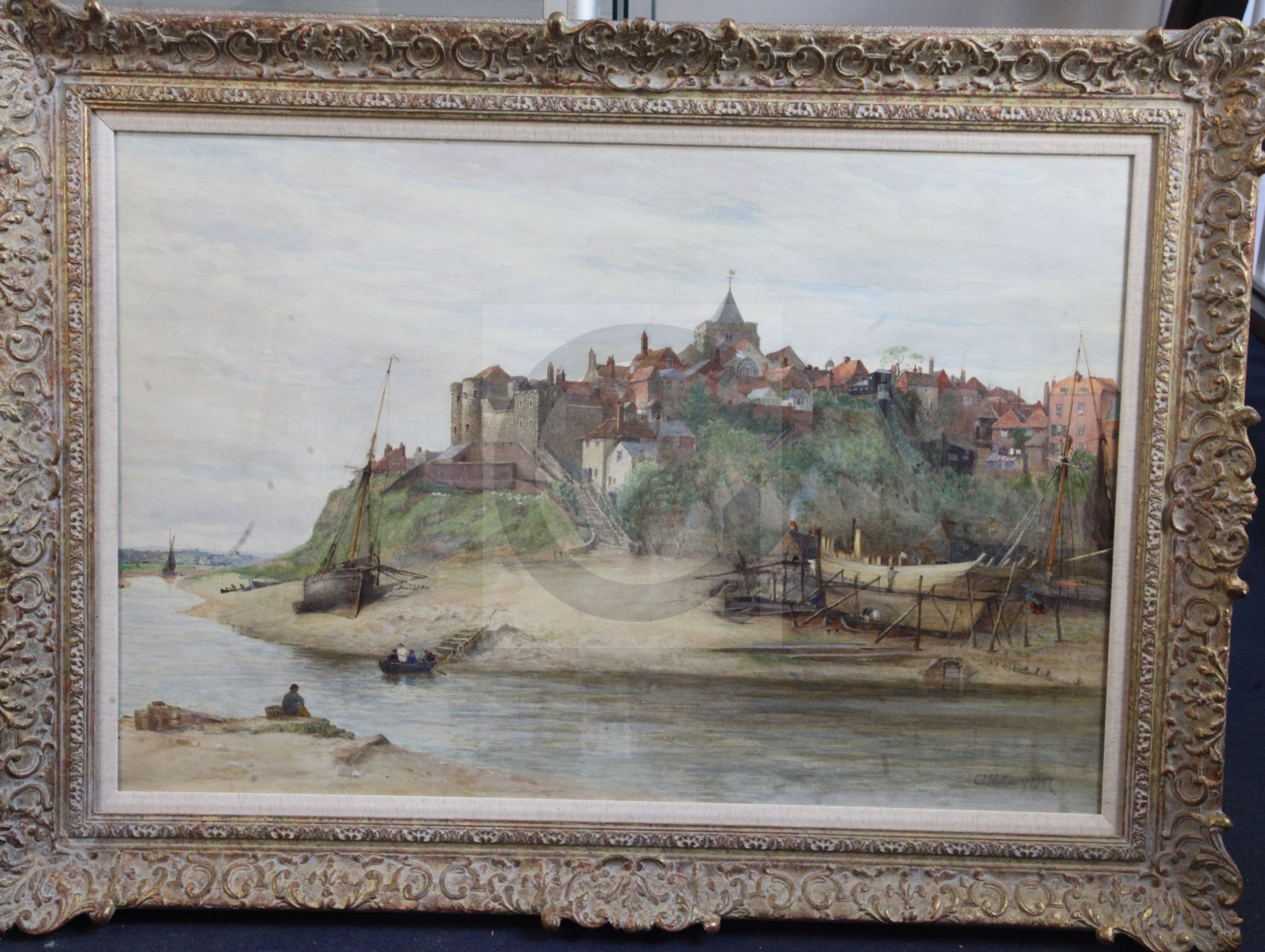 Charles Edward Holloway (1838-1897)watercolourRye viewed from the riversigned and dated 188724 x - Image 2 of 3