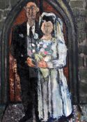 William Hallé (1912-)oil on canvasThe Weddingsigned and dated 1956, Wildenstein & Co Exhibition