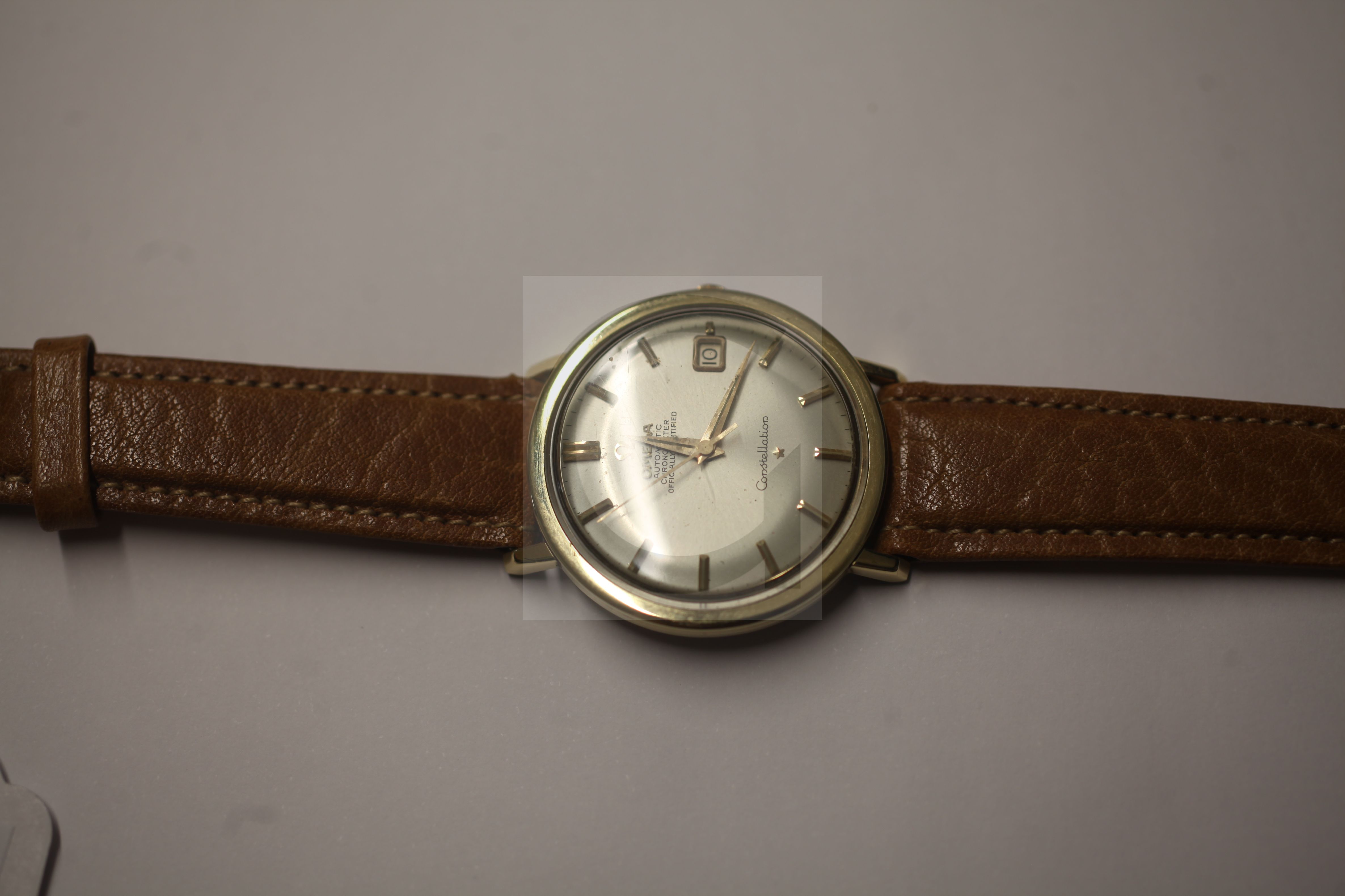 A gentleman's mid 1960's steel and gold plated Omega Seamaster Constellation automatic wrist - Image 2 of 3