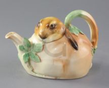 A Royal Doulton 1930's 'Bunnykins' teapot designed by Charles Noke, modelled as a lop-eared