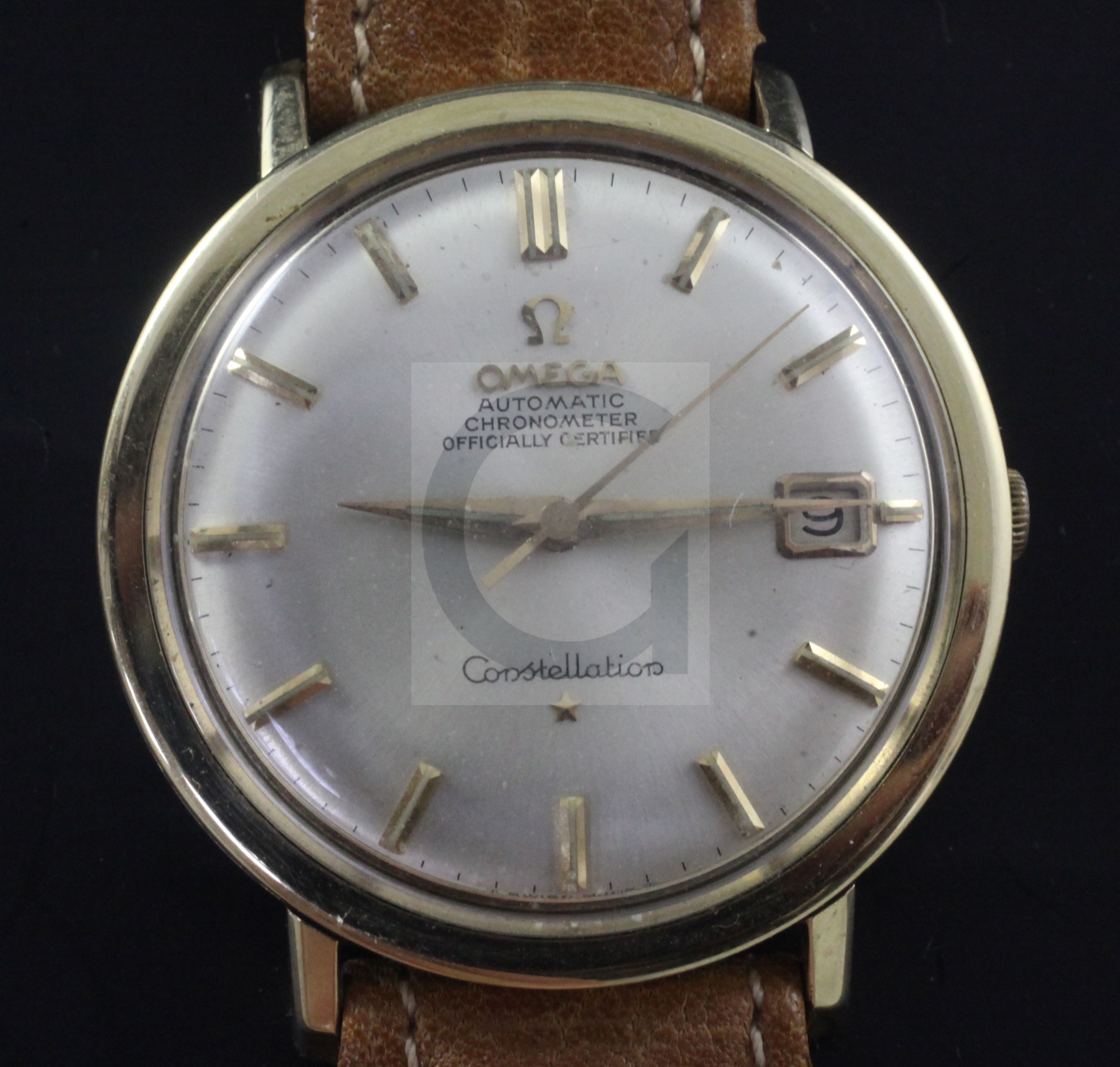 A gentleman's mid 1960's steel and gold plated Omega Seamaster Constellation automatic wrist