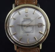 A gentleman's mid 1960's steel and gold plated Omega Seamaster Constellation automatic wrist