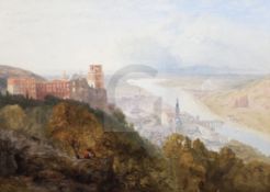 James Baker Pyne (1800-1870)oil on canvasView of Heidelberg, Germany,signed and dated 1847, no.