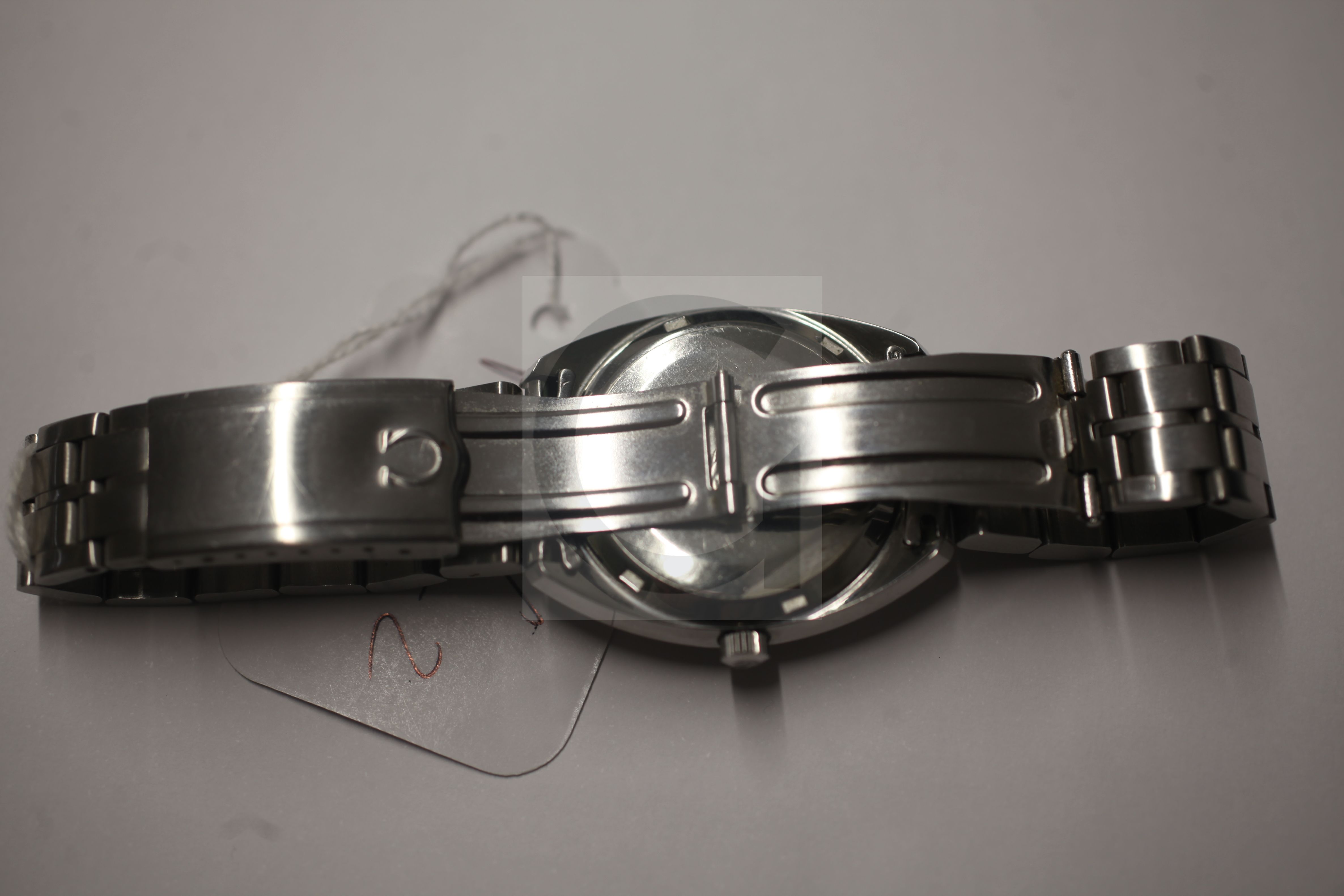 A gentleman's early 1970's stainless steel Omega Constellation automatic wrist watch, the steel grey - Image 3 of 4