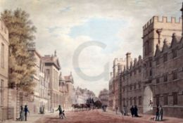 Manner of Paul Sandby (1731-1809)watercolourOxford street scene14 x 20in.