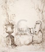 § Ronald Searle (1920-2011)pen and ink'Pastorale'signed8.5 x 8in.