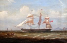 Attributed to Samuel Walters (1811-1882)oil on canvasA clipper ship of the John Willis & Sons