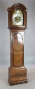 A mid 18th century and later mahogany longcase clock, Davie Steward, Newport Pagnell, the two