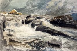 Charles Knight (1901-1990)watercolourFalls on the Lynn, North Devonsigned14.5 x 22in.