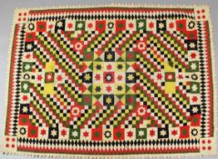 An 1855 Crimean military felt patchwork cover, made by invalided soldiers from old military