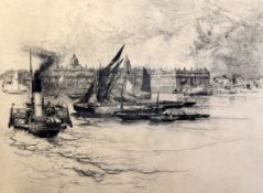 Stephen Parrish (American, 1846-1938)etchingGreenwich, The Royal Naval Hospitalsigned in pencil11.75