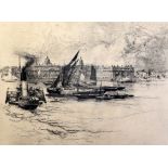 Stephen Parrish (American, 1846-1938)etchingGreenwich, The Royal Naval Hospitalsigned in pencil11.75