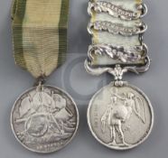 A Crimea Medal, unofficially named to Francis Travers, 49th... Alma, Inkermann and Sebastopol