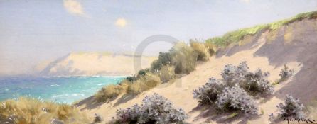 James H. C. Millar (Exh.1884-1903)three oils on boardCoastal landscapessigned6 x 15.5in.