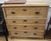 A pine secretaire chest width 100cm