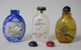 Three assorted Chinese snuff bottles