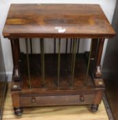 A Victorian rosewood whatnot width 59cm