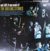 A collection of 20 Rolling Stones LPs Got Live if You Want It (US press)Sticky Fingers x 2 (both