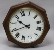 A GPO double dial electric timepiece height 40cm