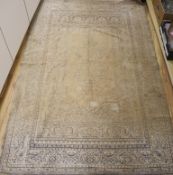 An Indian part silk rug 190cm x 123cm