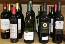 Twenty assorted bottles of wine