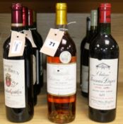One bottle of Chateau Langoa Barton Saint-Julien 2002 ten other Bordeaux and a Sauternes (12