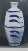 Bernard Leach (1887-1979), lithograph, 'Fish Vase', signed, edition of 100 57 x 35cm