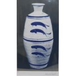 Bernard Leach (1887-1979), lithograph, 'Fish Vase', signed, edition of 100 57 x 35cm