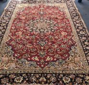 A Tabriz style carpet 310 x 235cm