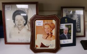 Royal Interest: A signed photograph of Princess Margaret, The Duke and Duchess of Gloucester (signed