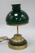 A Jaeger Le Coultre lamp timepiece height 36cm