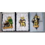 Six Halcyon Days Teddy Bear Orchestra figures; Count Cornelius conducting, Lord Clarence on