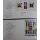 A large quantity of stamps, including an album of GB mint, other albums, nine albums of FDCs 1972-