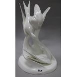 A Royal Doulton group model of birds 'Courtship' height 38cmFrom the estate of the late Sheila