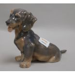A Royal Copenhagen dachshund puppy, height 20cmFrom the estate of the late Sheila Farebrother.