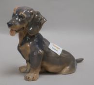 A Royal Copenhagen dachshund puppy, height 20cmFrom the estate of the late Sheila Farebrother.