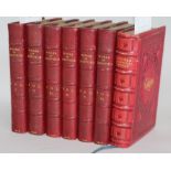 Josephus, Flavius - The Works, 6 vols, 12mo, half red morocco, bookplate of Viscount Birkenhead,