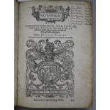 Camden, William - Britannia, 4th edition, quarto, blind stamped calf, rebacked, London 1594