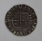 An Elizabeth I silver sixpence, seventh issue, m.m. 1, F or better