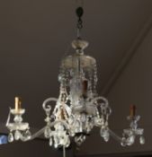A four branch chandelier