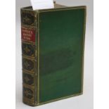 Bewick, Thomas - A History of British Birds, 2 vols in 1, 8vo, green morocco gilt, rebound by
