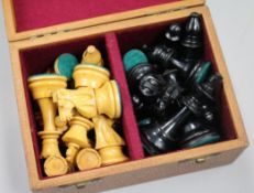 A boxed chess set