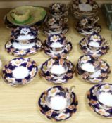 A Royal Albert part teaset (37 pieces) and three items of Carlton Ware