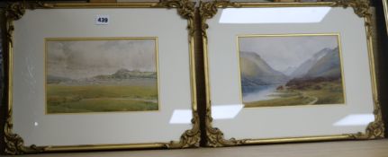 H* Chambers (fl. 1891-1951)watercolourLakeland landscape and another, estuary scene,a pairsigned and