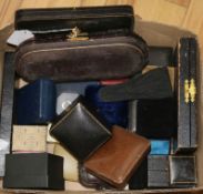 A quantity of assorted jewellery boxes etc.