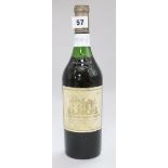 A bottle of Chateau Haut Brion 1967 Passac-Loegnan