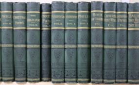 Thackeray, William - The Works, 24 vols, 8vo, green cloth, Smith, Elder 1878-79