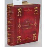 Ingoldsby, Thomas - The Ingoldsby Legends, quarto, fine gilt tooled red morocco binding by Ramage,