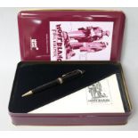 Two Montblanc Meisterstuck ballpoint pens, each in 'Full Halter' presentation tin and box